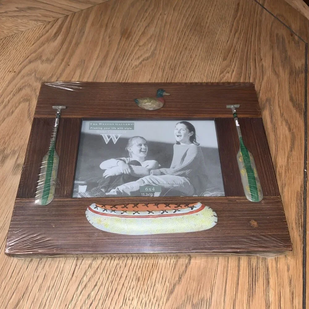 New Weston Gallery Woodland Creek Wooden Picture Frame 4x6” NIP 7.5x9” Wood